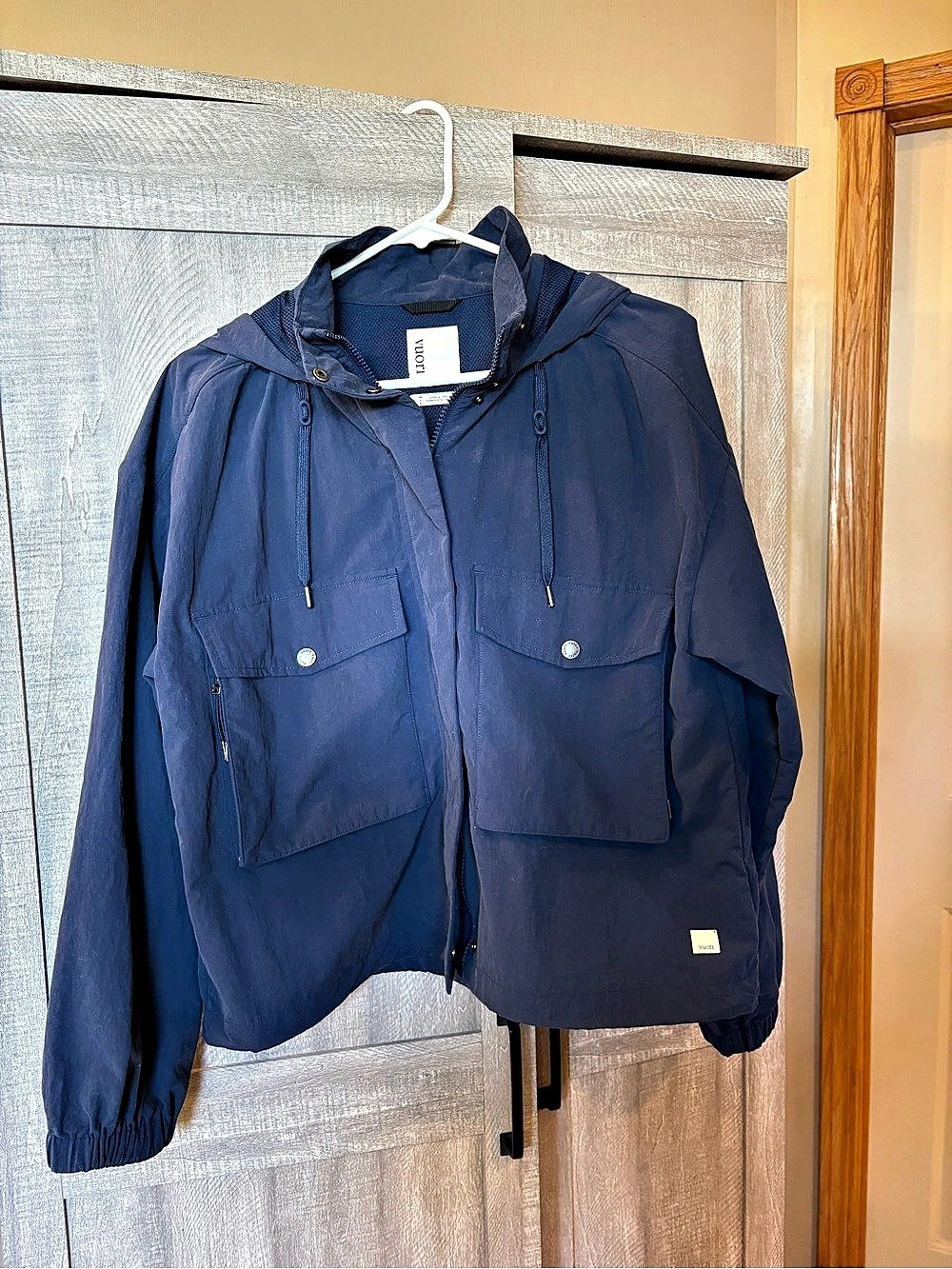 Vuori Ventana Jacket Hooded Utility Jacket Blue